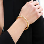 9mm Runddraht Offen Armband – Bild 3