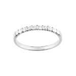 0.20 Karat Halbkreis Balkenfassung Ring