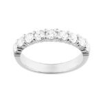 1 Karat Halbkreis Krappenfassung Ring