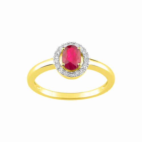 bague rubis diamant or jaune femme lucky one bijoux