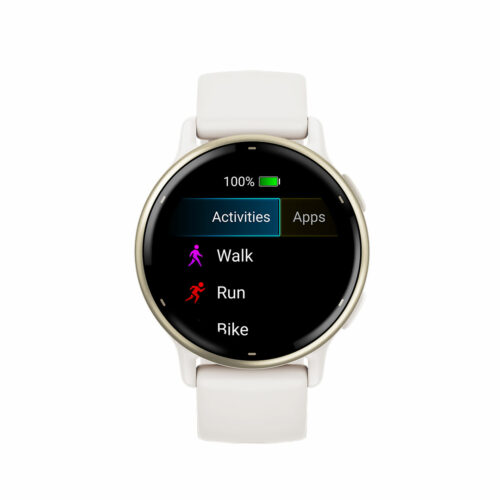 montre garmin 010 02862 11 vivoactive 5 ivoire