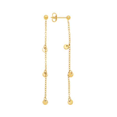 pendantes chaine pampilles or bijoux lucky one