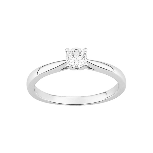 solitaire diamant or blanc 030 carat lucky one bijoux