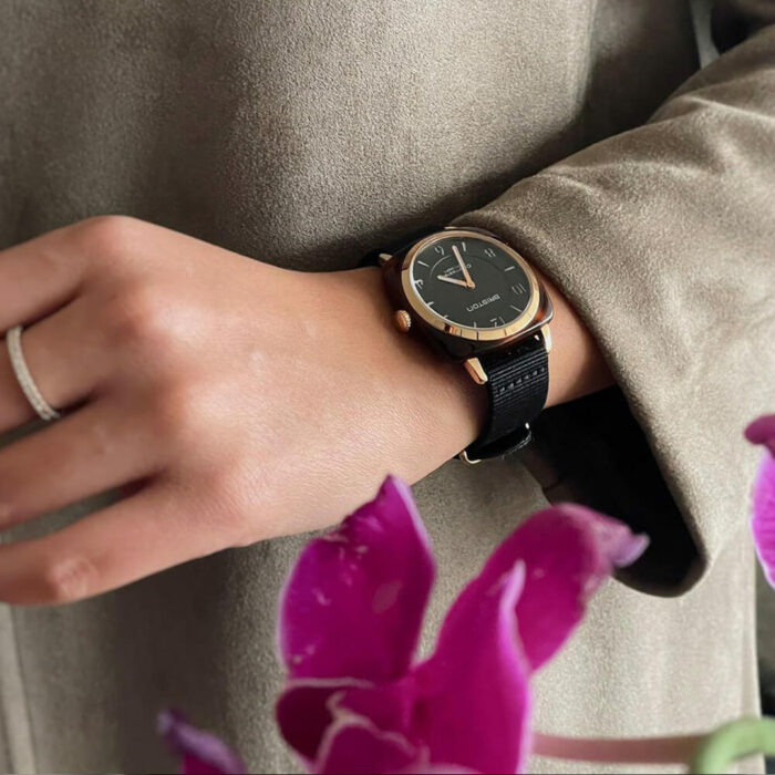 Briston Clubmaster Chic Roségold Schwarz Uhr – Bild 2