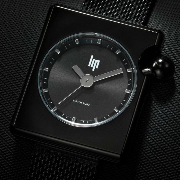 Lip Mach 2000 Mini Square Schwarz Uhr 671391 – Bild 2