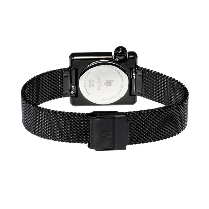 Lip Mach 2000 Mini Square Schwarz Uhr 671391 – Bild 3