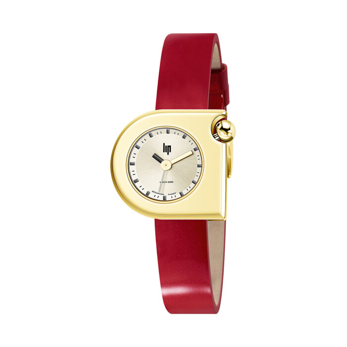 Lip Mach 2000 Mini Moon Gold Rot Uhr 671393