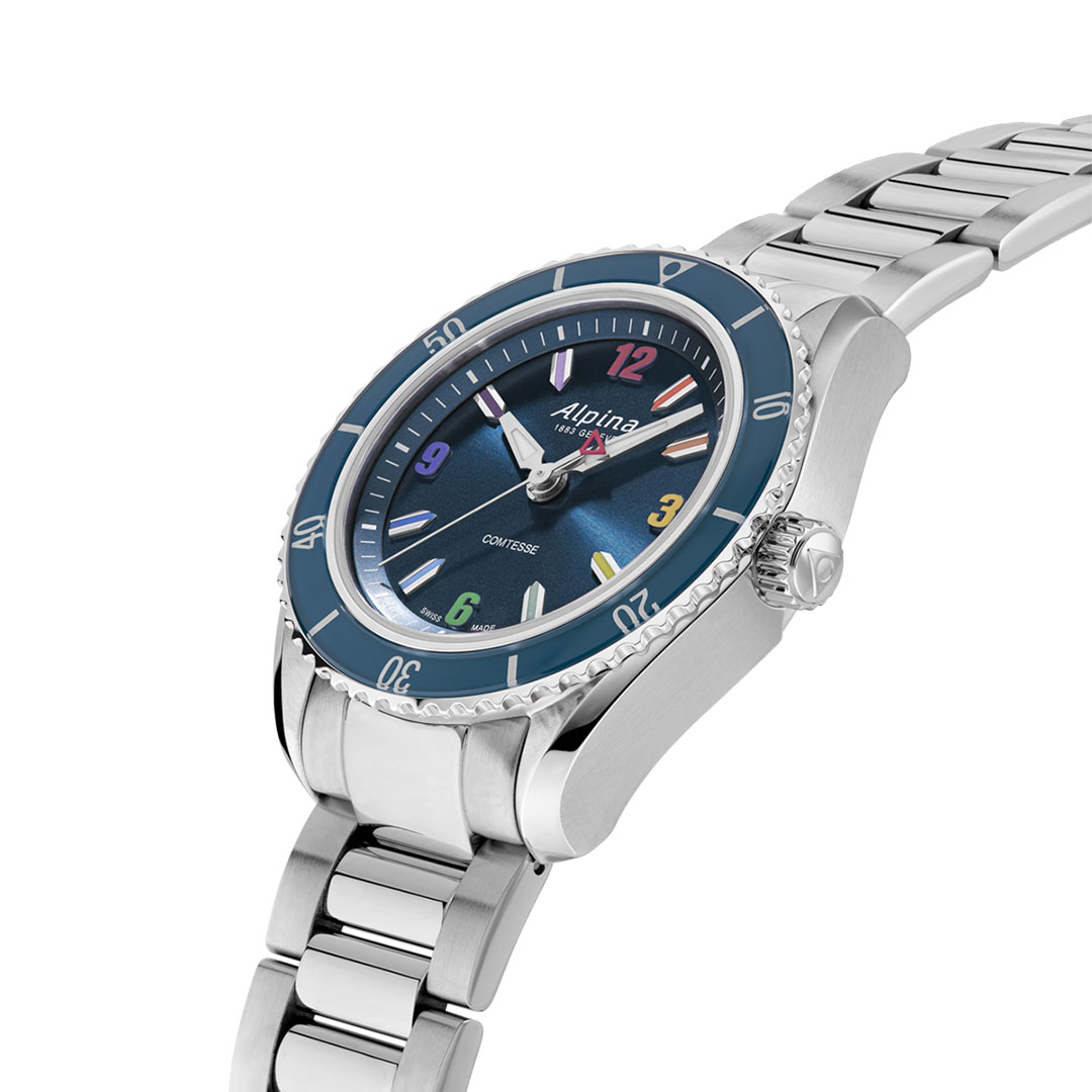 Alpina Alpiner Comtesse Sport Rainbow Uhr AL-235NRB3C6B – Bild 2