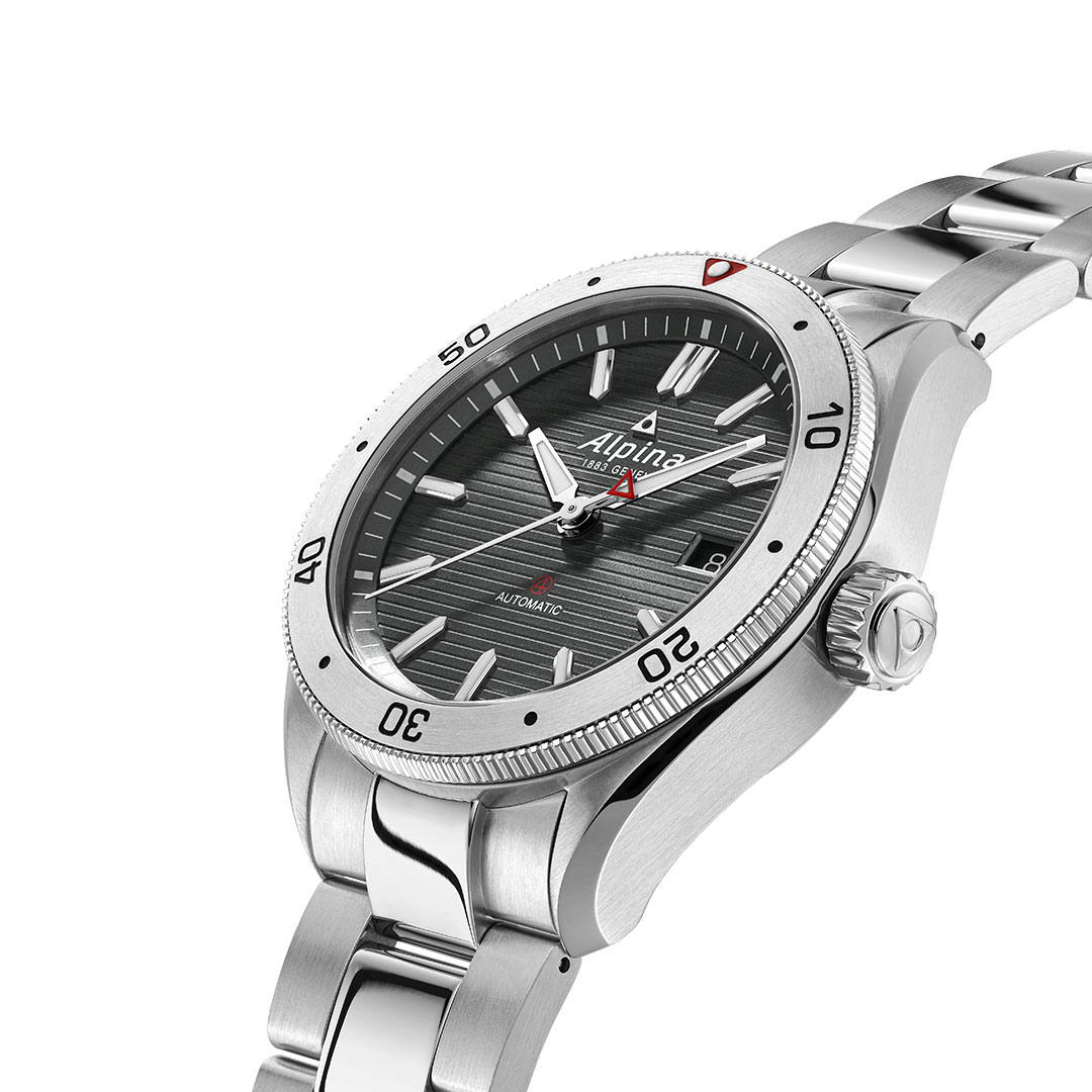 Alpina Alpiner 4 Automatic Graues Zifferblatt Uhr AL-525GS4AQ6B – Bild 2