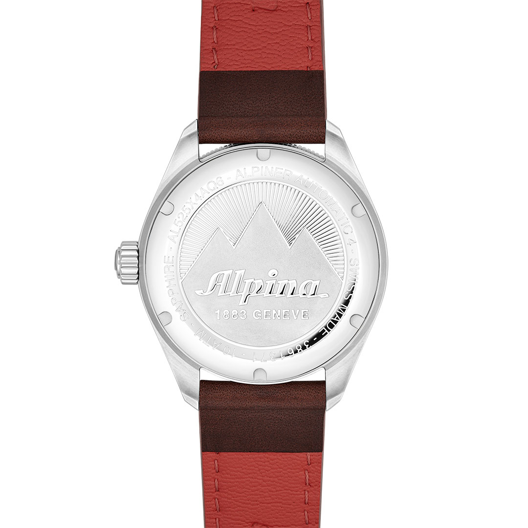 Alpina Alpiner 4 Uhr Leder Blaues Zifferblatt AL-525N4AQ6 – Bild 5