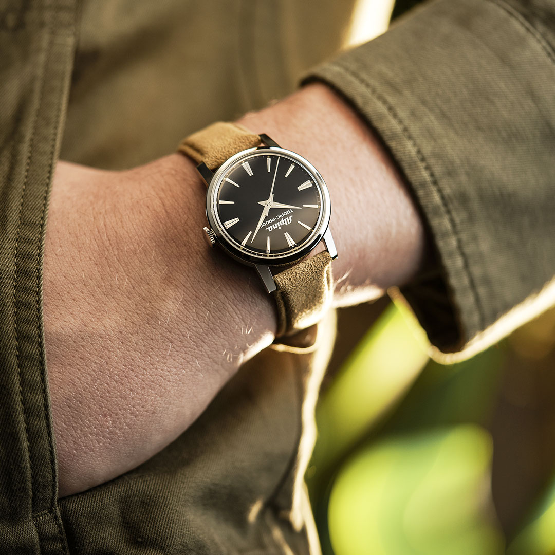 Alpina Heritage Tropic Proof Handwinding Uhr Schwarz AL-480B2H6 – Bild 3