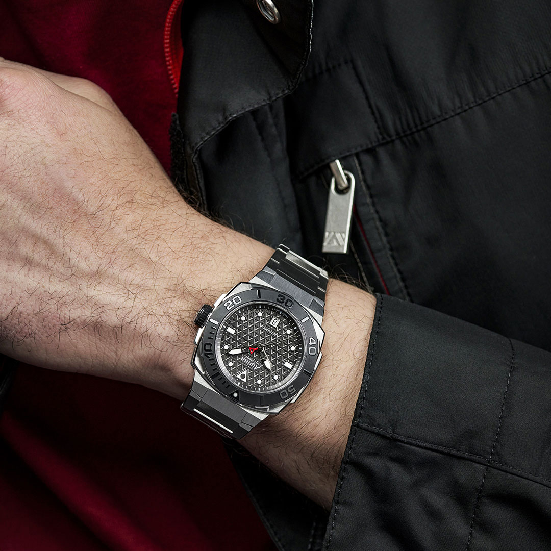 Alpina Seastrong Diver Extreme Uhr Edelstahl Schwarzes Zifferblatt AL-525G3VE6B – Bild 4