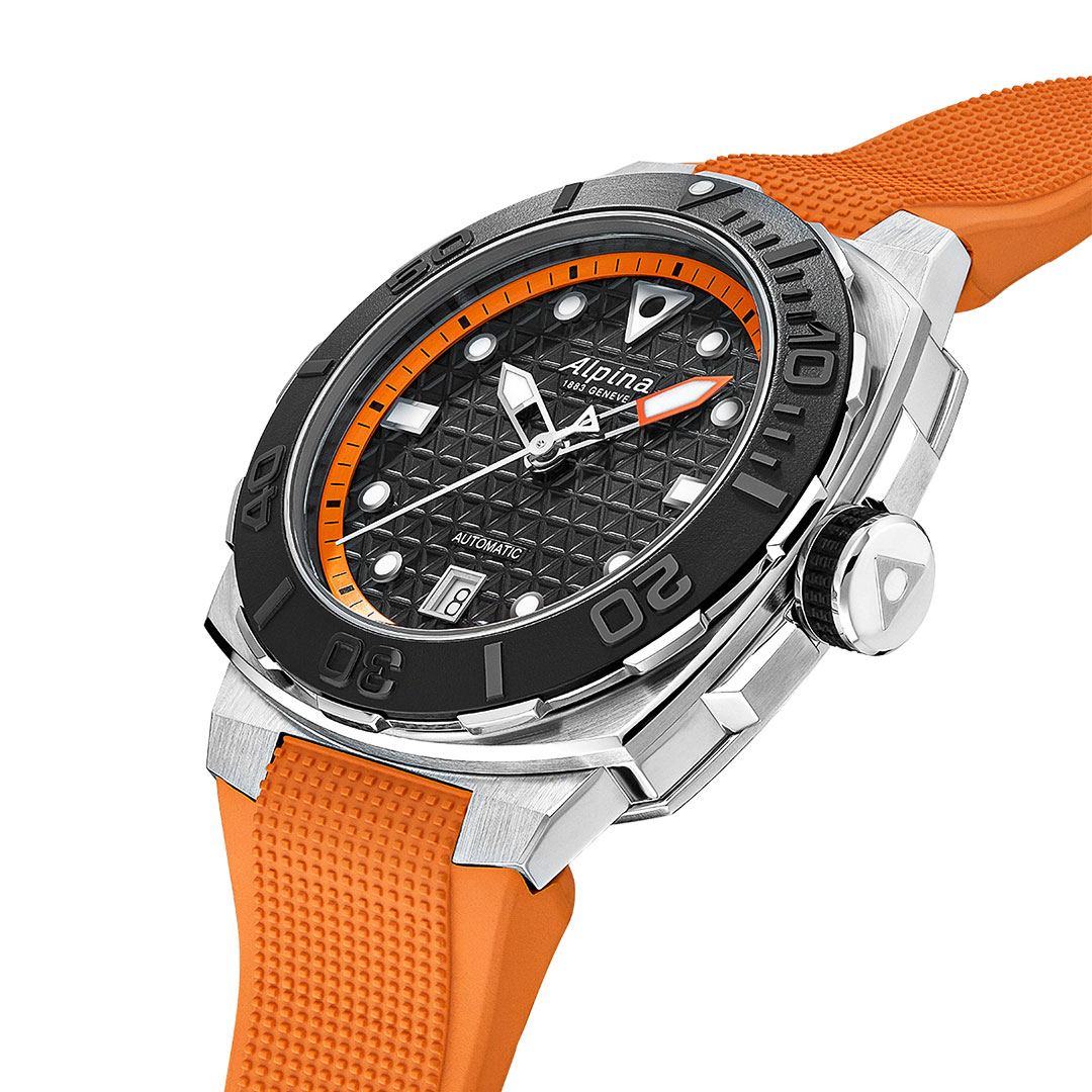 Alpina Seastrong Diver Extreme Orange Uhr AL-525BO3VE6 – Bild 2