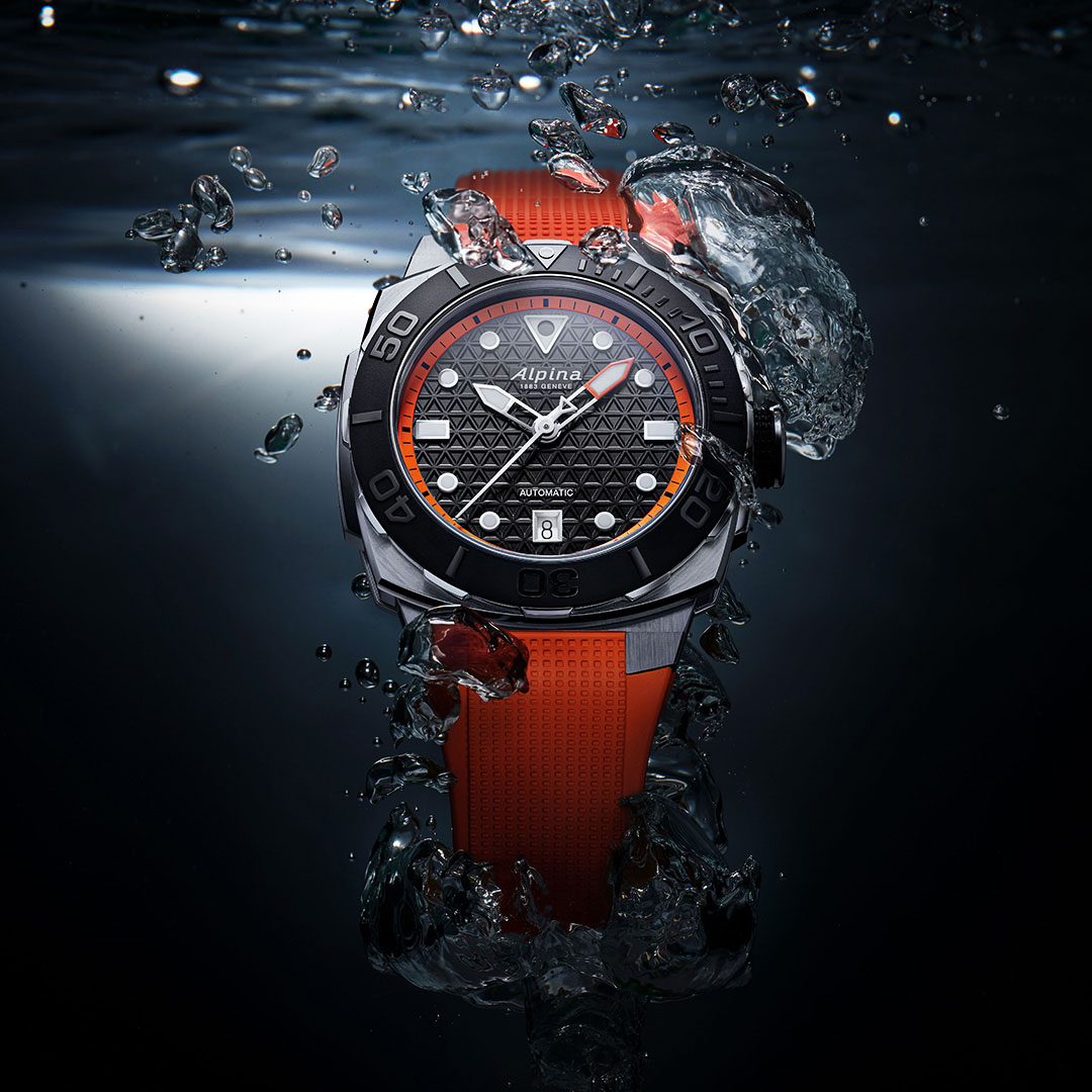 Alpina Seastrong Diver Extreme Orange Uhr AL-525BO3VE6 – Bild 4