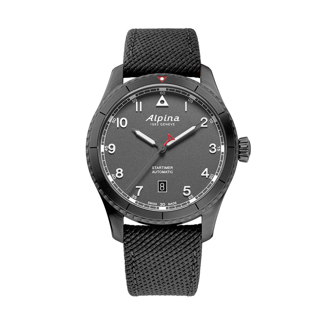 Alpina Startimer Pilot Uhr Schwarz AL-525G4TS26