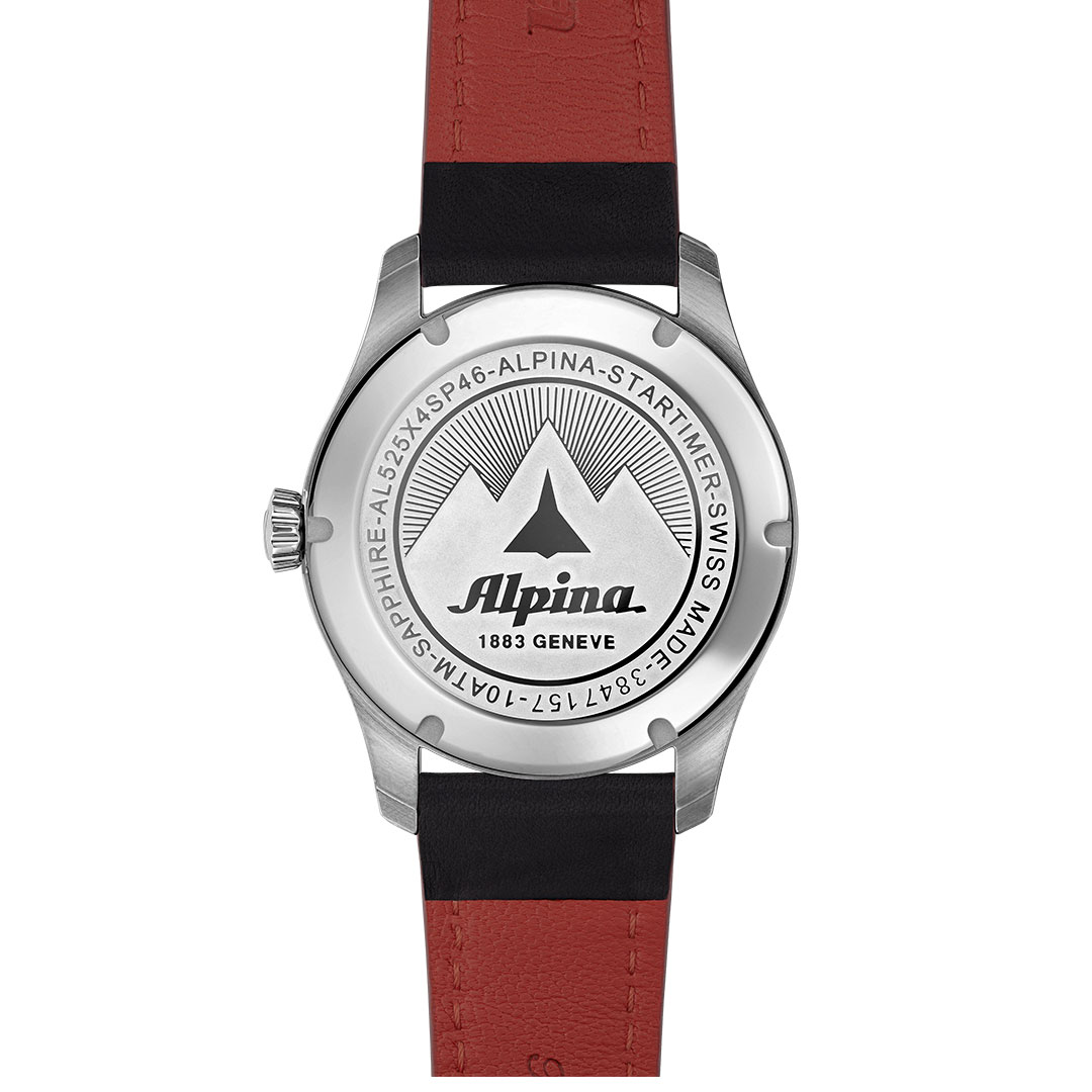 Alpina Startimer Pilot Uhr Schwarz AL-525BBG4S26 – Bild 5