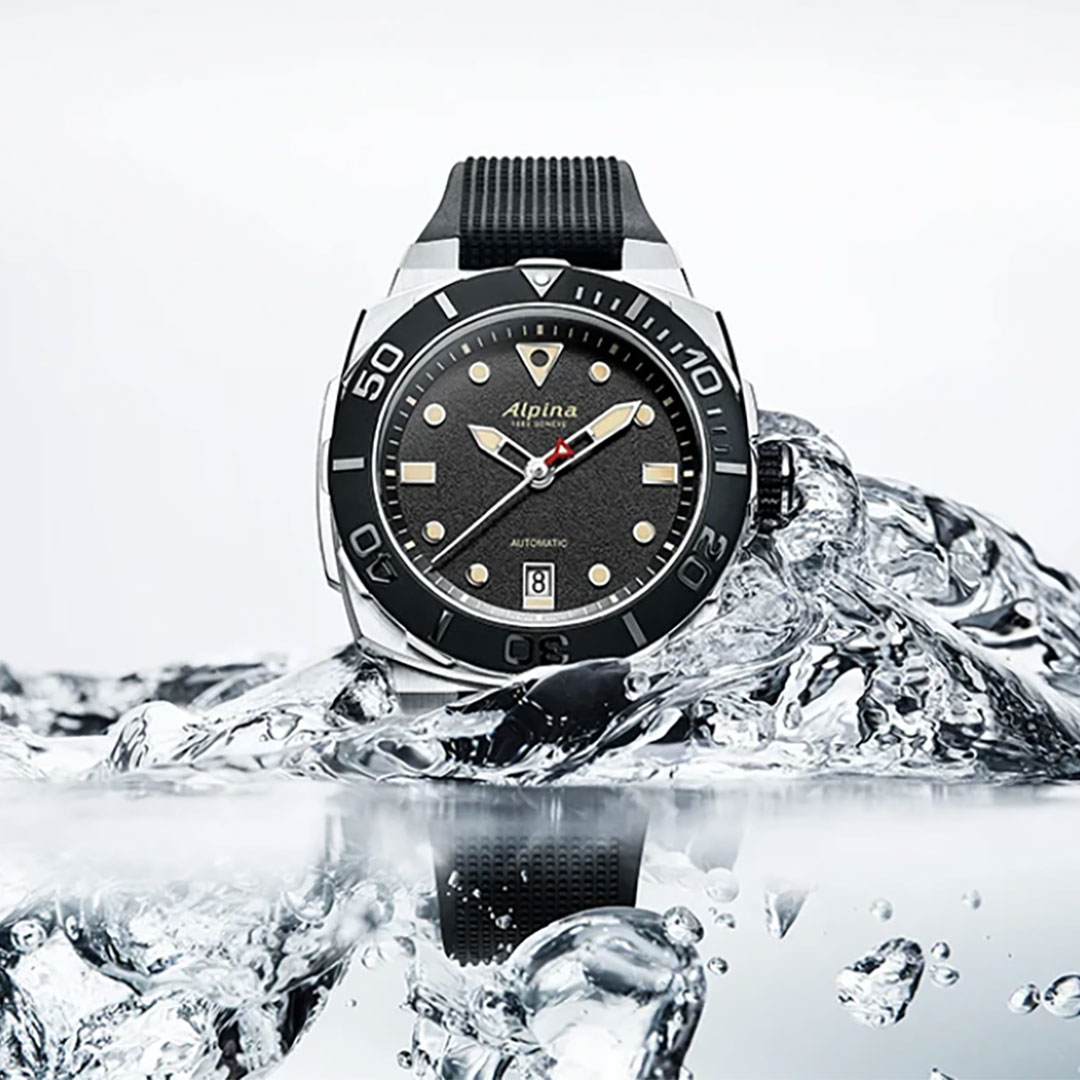 Alpina Seastrong Diver Automatik Schwarz Uhr AL-525B3VE6 – Bild 4