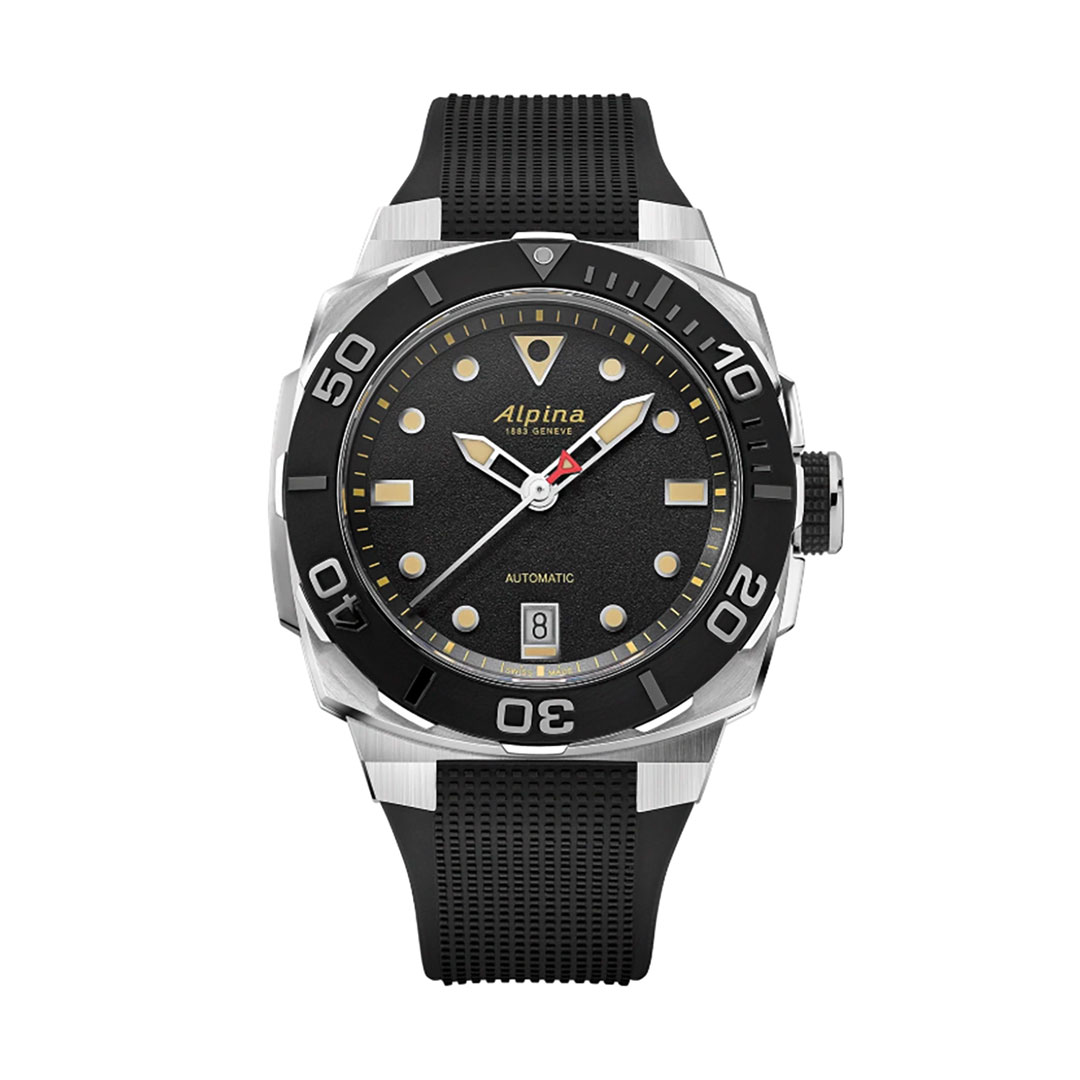 Alpina Seastrong Diver Automatik Schwarz Uhr AL-525B3VE6