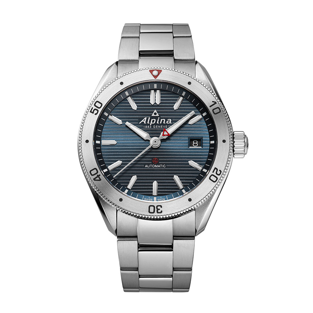 Alpina Alpiner 4 Uhr Edelstahl Blaues Zifferblatt AL-525NS4AQ6B