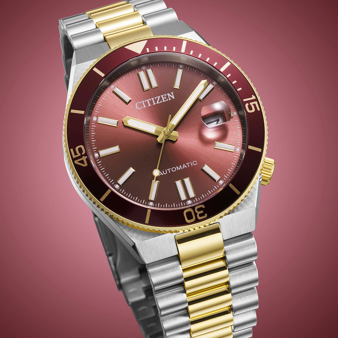 Citizen Tsuyosa Shore Uhr Bicolor Rotes Zifferblatt NJ0234-58X – Bild 2