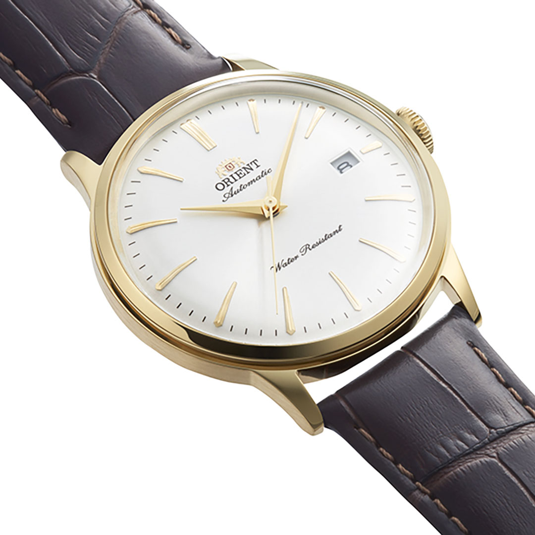 Orient Bambino 40.5mm Goldenes Zifferblatt Uhr RA-AC0028S – Bild 2