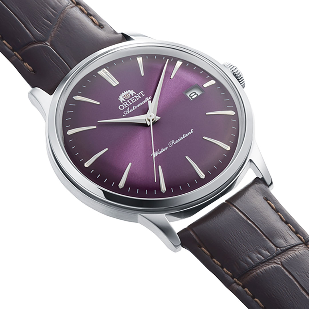 Orient Bambino 40.5mm Lila Zifferblatt Uhr RA-AC0032V – Bild 2