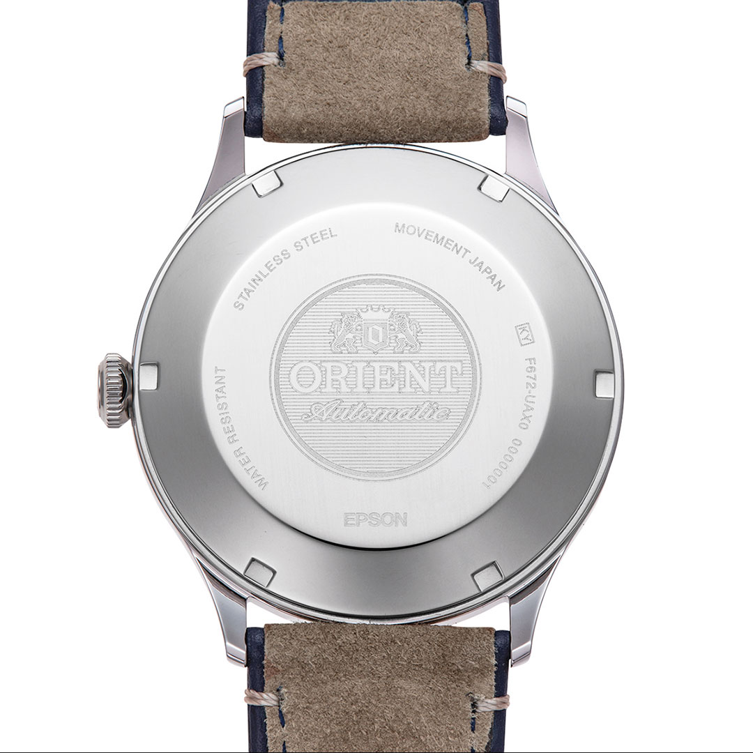 Orient Bambino Uhr Schwarzes Zifferblatt Leder RA-AC0P02L – Bild 2