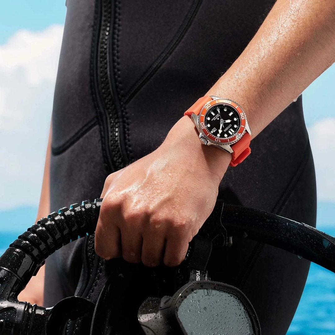 Citizen Diver Uhr Orange BN0268-01E – Bild 5