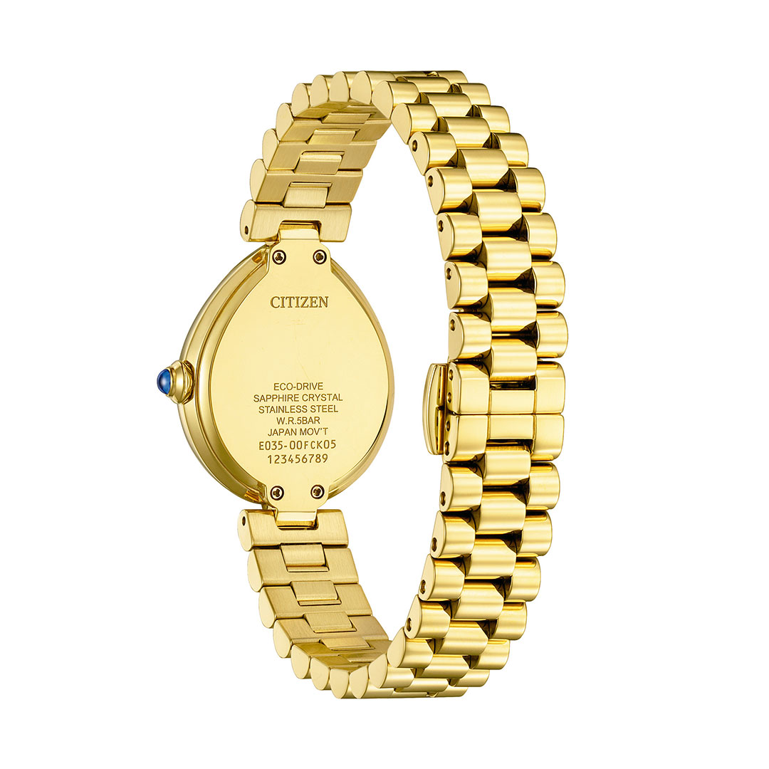 Citizen L Rainell Goldene Uhr EM1208-53A – Bild 2
